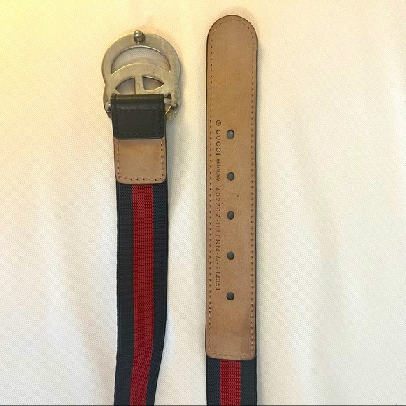 Gucci Children’s Elastic Web Belt Size Medium - Picture 4 of 6